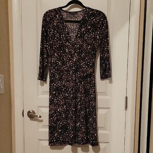 Patterend 3/4 Sleeve Dress